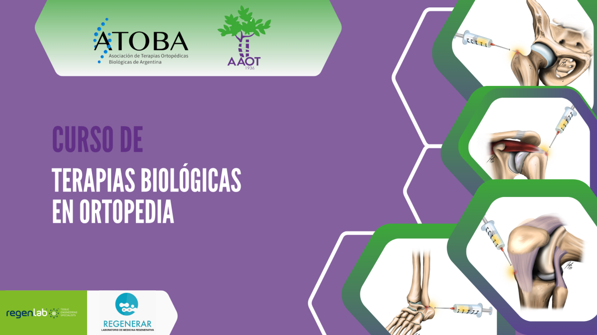 CURSO DE TERAPIAS BIOLÓGICAS EN ORTOPEDIA 2023