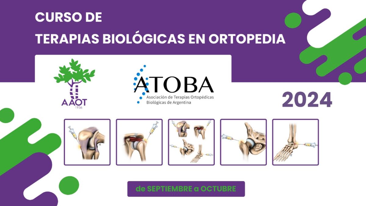 CURSO DE TERAPIAS BIOLÓGICAS EN ORTOPEDIA 2024